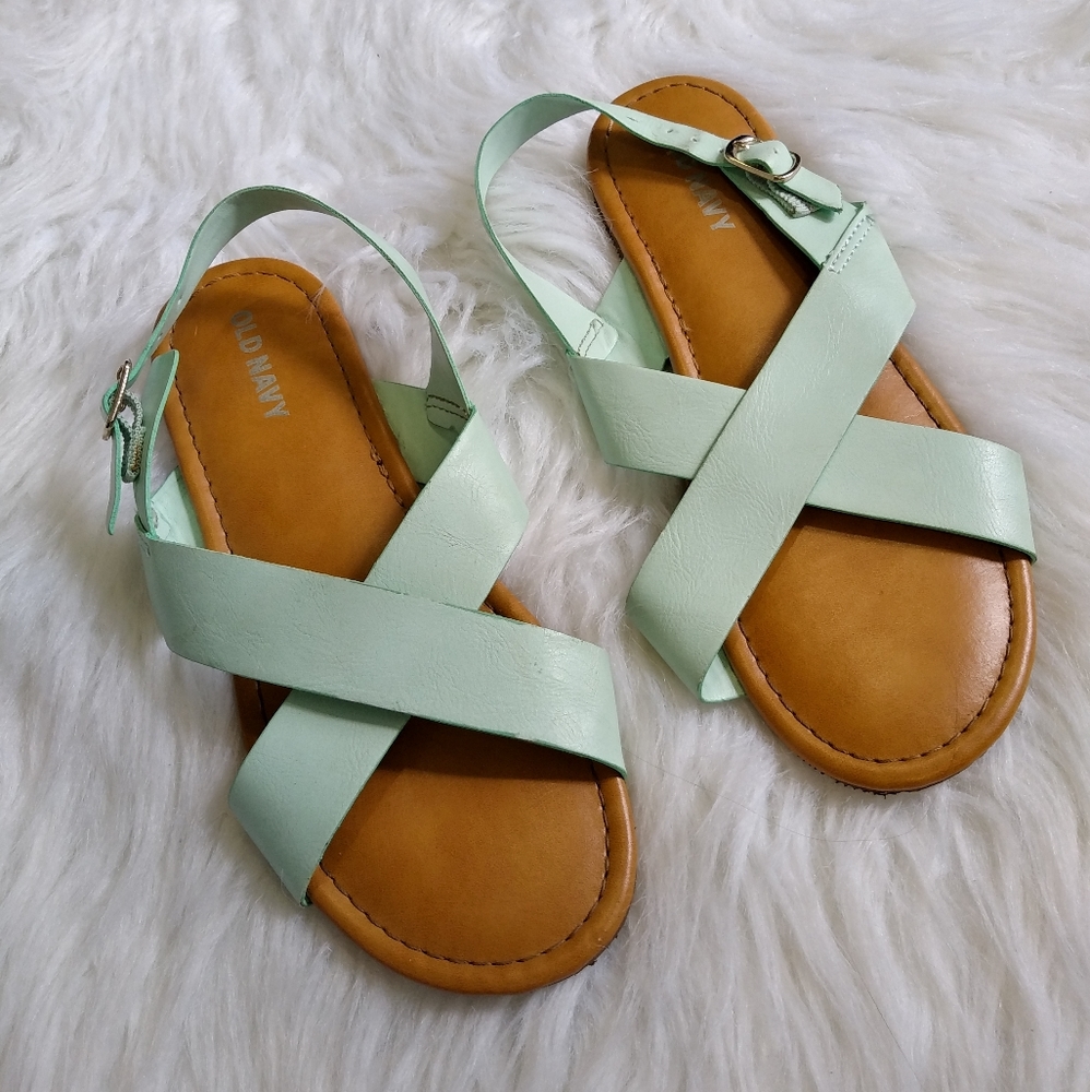 Little Girl's Mint Sandals
